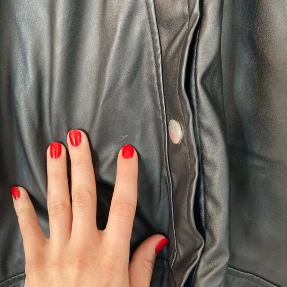 12th Tribe Black Leather Jacket - Picture 13 of 13